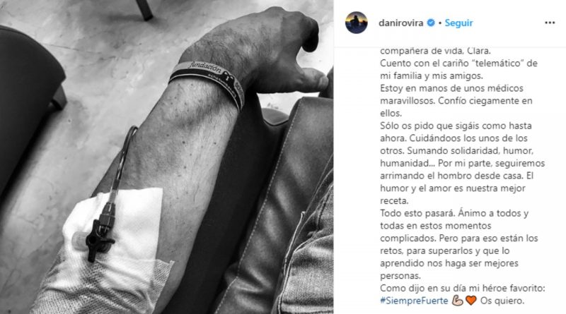 El Málaga y Unicaja se acuerdan de Dani Rovira tras anunciar que tiene cáncer