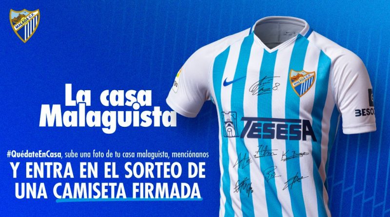 El Málaga regalará una camiseta firmada a 'La casa Malaguista'