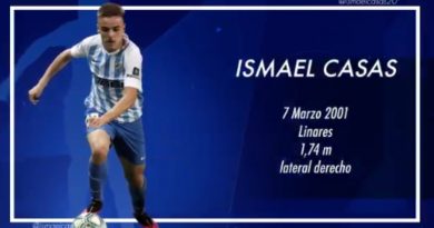 El Málaga ata a Ismael Casas hasta 2023