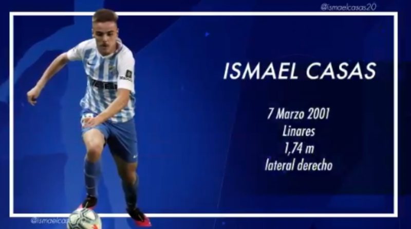 El Málaga ata a Ismael Casas hasta 2023