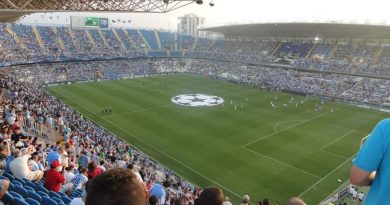 Ocho años desde que sonase por primera vez el himno de la Champions League en La Rosaleda