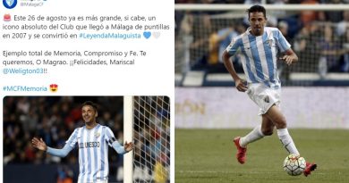 El Málaga felicitó a su eterno capitán por su 41 cumpleaños