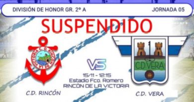 ¡Suspendido el Rincón-Vera por el confinamiento de todo el equipo almeriense!