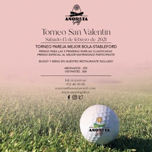 Añoreta Golf y un torneo especial por San Valentín