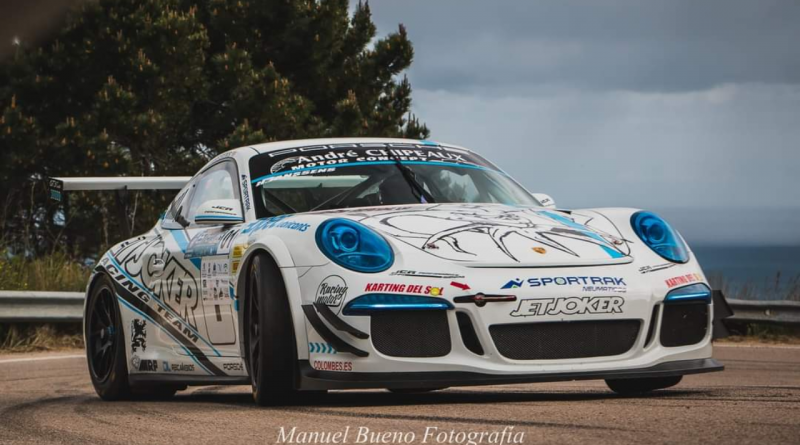 Humberto Janssens con su Porsche en una competición (Foto: Manuel Bueno)