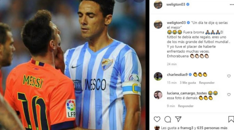 Weligton felicita a Messi tras ganar la Copa América: "El fútbol te debía un regalo"