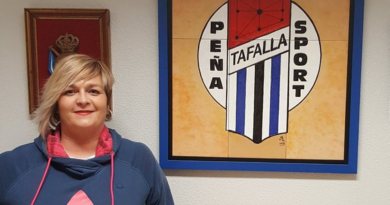 Uxua Zabalza, presidenta del Peña Sport CF: "Ha sido una suerte que nos toque un equipo tan histórico como el Málaga"