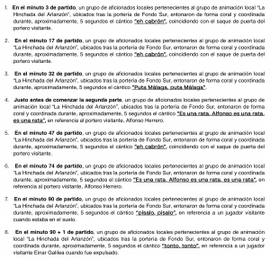 El Burgos recibe 8 denuncias por cánticos contra el Málaga y sus jugadores