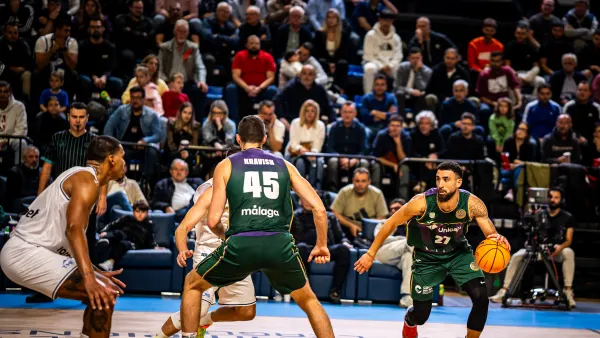 Karditsa-Unicaja: Exhibición defensiva en Grecia para mantener el invicto en BCL (55-72)