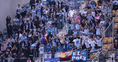 El Málaga CF recibe siete nuevas denuncias por cánticos ofensivos en el JP Financial Estadio