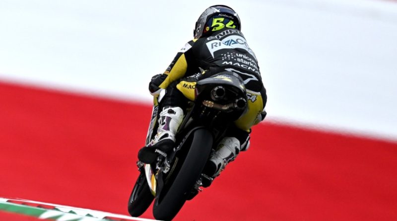 Caída y abandono de Jesús Ríos en el GP de Austria