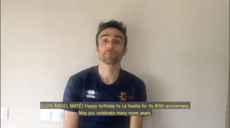 El malagueño Luis Ángel Maté participa en el vídeo de celebración del 85 cumpleaños de la Vuelta a España