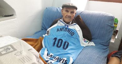El sueño blanquiazul de Antonio a sus 100 años