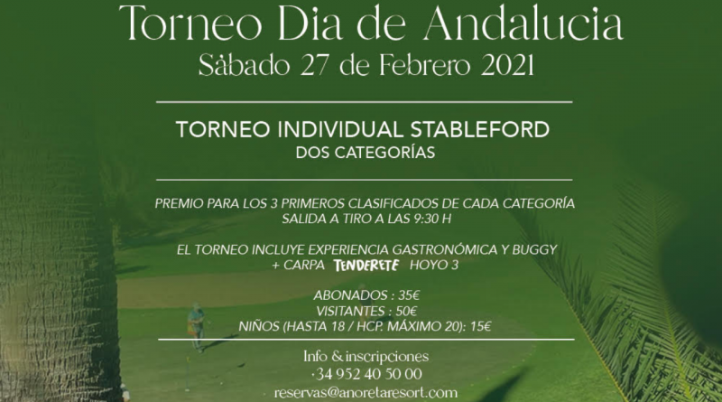 Añoreta Golf anuncia un torneo especial por el Día de Andalucía... con espacio para los más pequeños