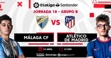 Dos derrotas que dejan al Málaga tocado y hundido en eLaLiga Santander  