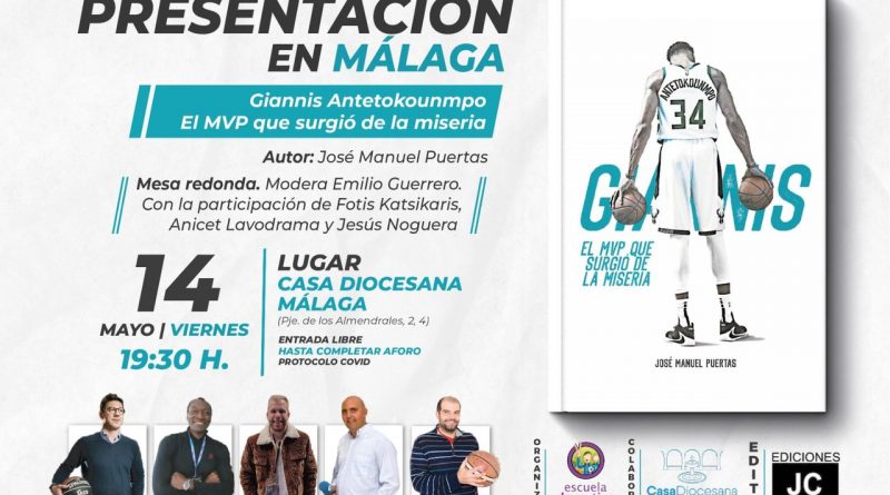 El 14 de mayo se presentará el nuevo libro sobre Giannis Antetokounmpo en Málaga