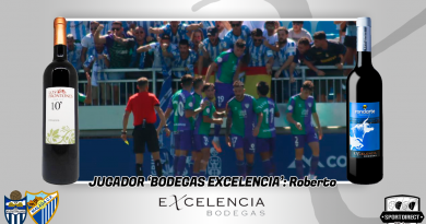 Roberto es elegido Jugador Bodegas Excelencia en el triunfo del Málaga