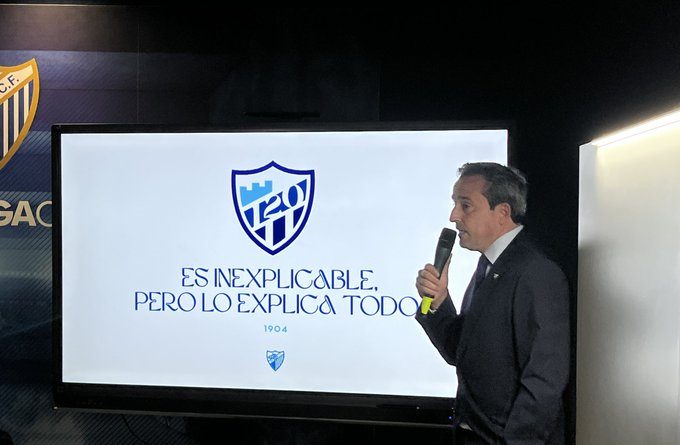 El Málaga CF presenta el 120 aniversario del fútbol en la ciudad