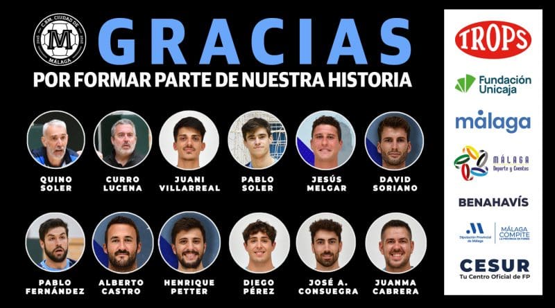 El Trops Málaga se despide de 10 integrantes de su plantilla para la próxima temporada