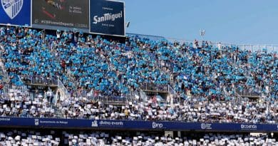 La Rosaleda acaba en el top 10 de estadios de España con mayor número de espectadores