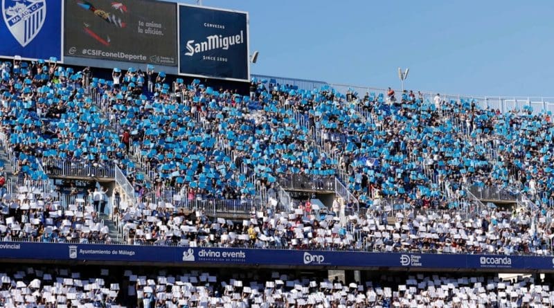 La Rosaleda acaba en el top 10 de estadios de España con mayor número de espectadores