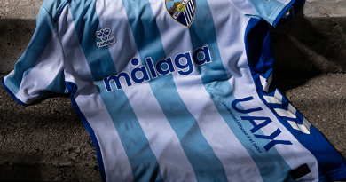 El Málaga solo ha ganado en liga vestido de blanquiazul