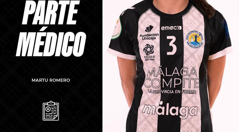 Nueva lesión en el BM Costa del Sol: Martu Romero fuera tres semanas