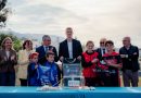 Alberto Díaz coloca la primera piedra del Polideportivo que llevará su nombre en Alhaurín de la Torre