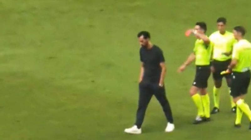 Arbeloa llamó «tonto» al árbitro antes de la espantada en el Trofeo Costa del Sol: «Nos habéis robado»